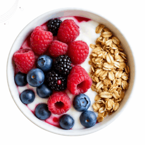 Greek Yogurt Parfait with Berries and Granola