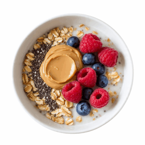Overnight Protein Oats with Almond Butter