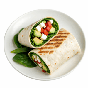Spinach and Feta Egg White Wrap